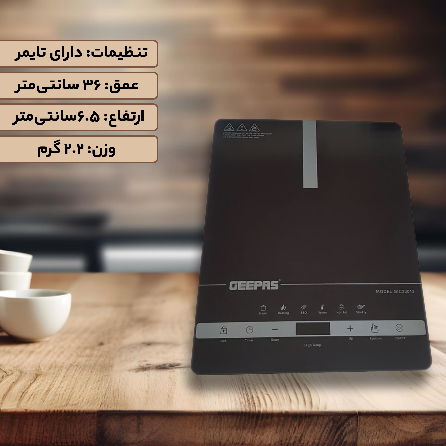 اجاق برقی جی پاس مدل GIC33013