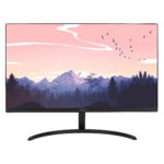مانیتور رنسو مدل RM-24PRIME سایز 24 اینچ، رزولوشن Full HD، پنل IPS، نرخ بروزرسانی تصویر 100 هرتز، نسبت تصویر 16:9، یک پورت HDMI، یک پورت Displayport و یک پورت VGA  به همراه ماوس