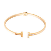 بنگل طلا 18 عیار زنانه گالری شیدا مجد مدل بنگل تیفانی