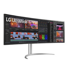 مانیتور خمیده 49 اینچ ال جی مدل 49WQ95C-W