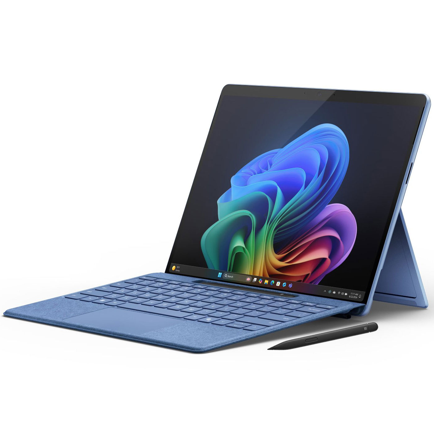 تبلت 13 اینچی مایکروسافت مدل Surface Pro 11-Snapdragon X Elite OLED ظرفیت 256 گیگابایت و رم 16 گیگابایت به همراه کیبورد Surface Pro Copilot و قلم Slim Pen 2 تبلت 13 اینچی مایکروسافت مدل Surface Pro 11-Snapdragon X Elite OLED ظرفیت 256 گیگابایت و رم 16 گیگابایت به همراه کیبورد Surface Pro Copilot و قلم Slim Pen 2