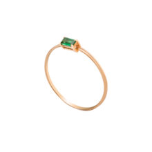 انگشتر طلا 18 عیار زنانه گالری شیدا مجد مدل رینگ باگت تورمالین