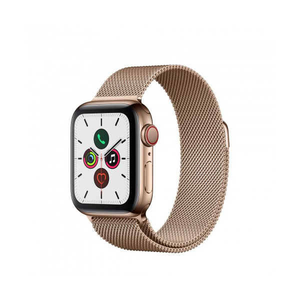 ساعت هوشمند اپل واچ سری 5 مدل  44mm Stainless Steel Case with Milanese Loop Steel Band