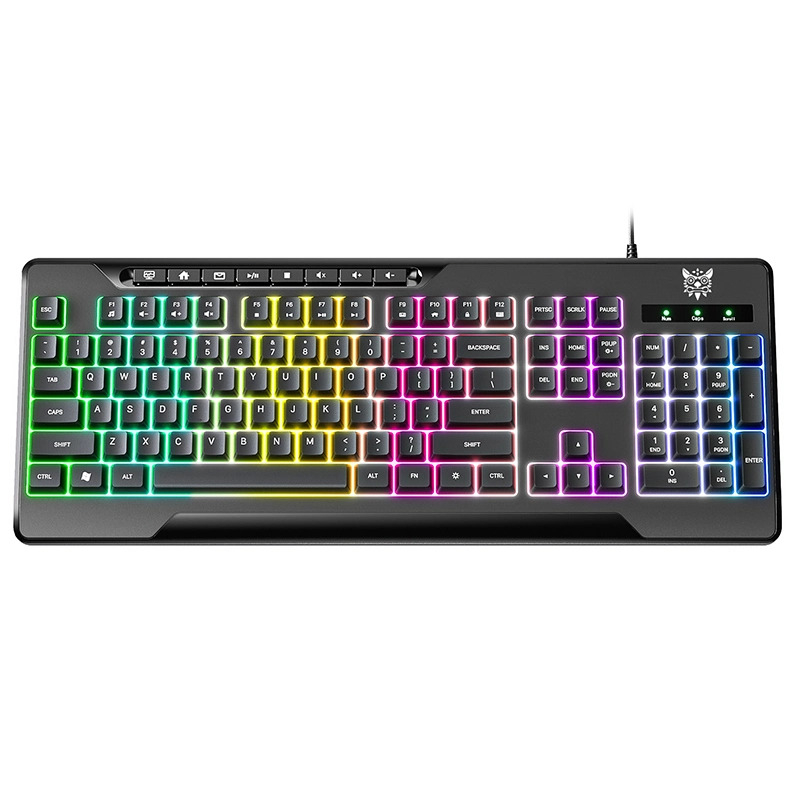 ست گیمینگ اونیکوما مدل TZ5006، سوییچ ممبران، Full-Size، نورپردازی LED RGB