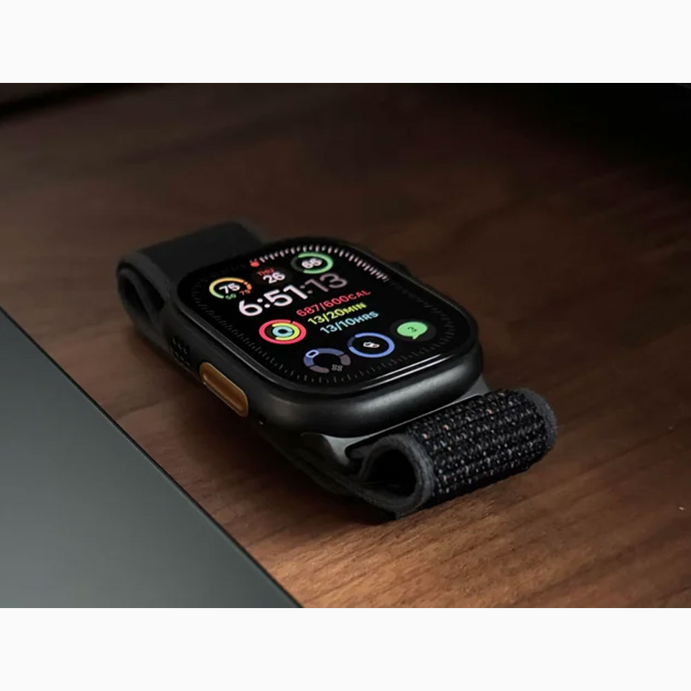 ساعت هوشمند اپل مدل Ultra 2 Black Titanium Case Trail Loop 49mm