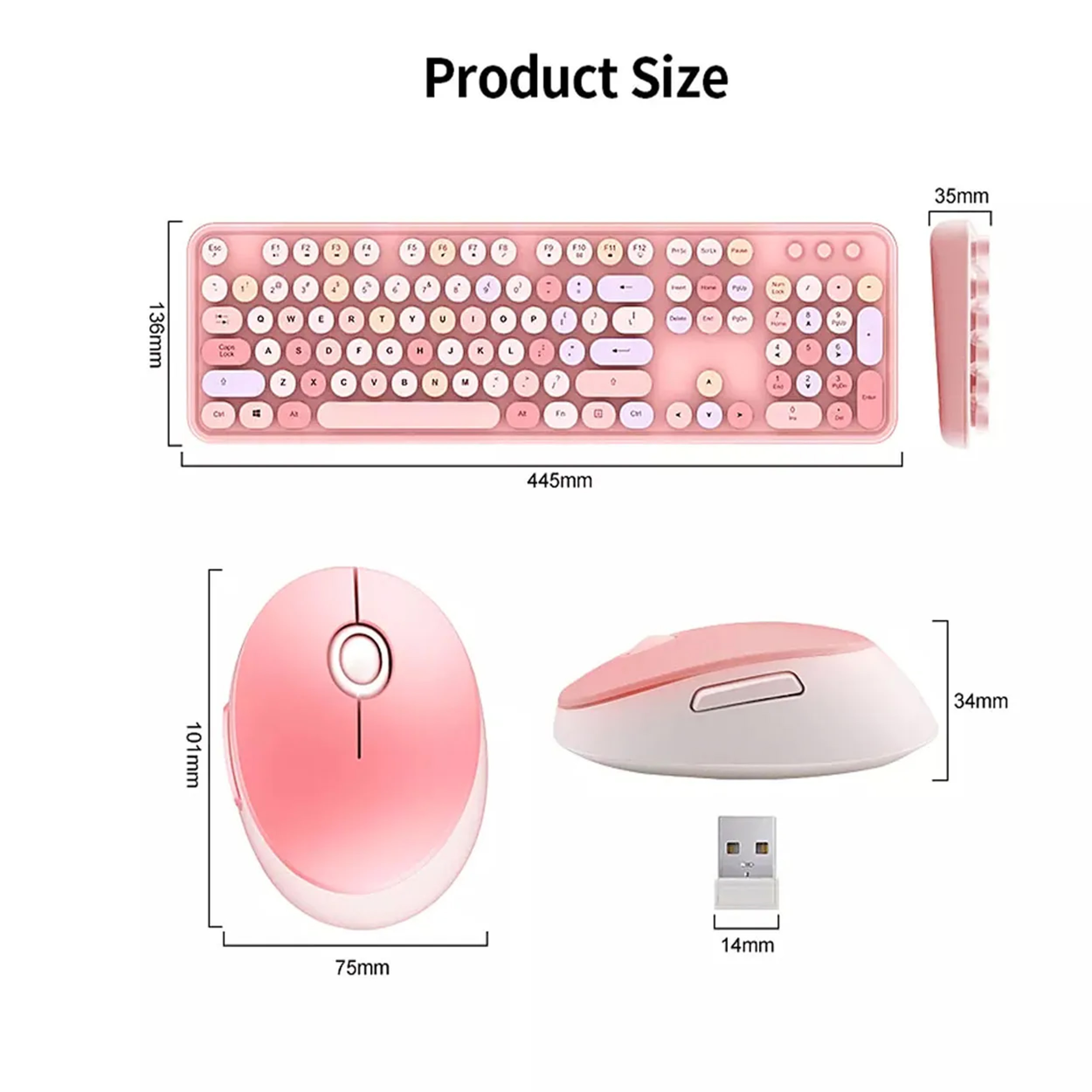 کیبورد و ماوس مافی مدل Sweet Mixed