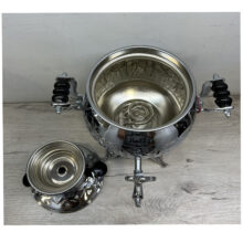 سماور برقی آکماز مدل قلمکار ظرفیت 2.5 لیتر