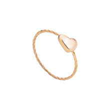 انگشتر طلا 18 عیار زنانه گالری شیدا مجد مدل قلب یورمن