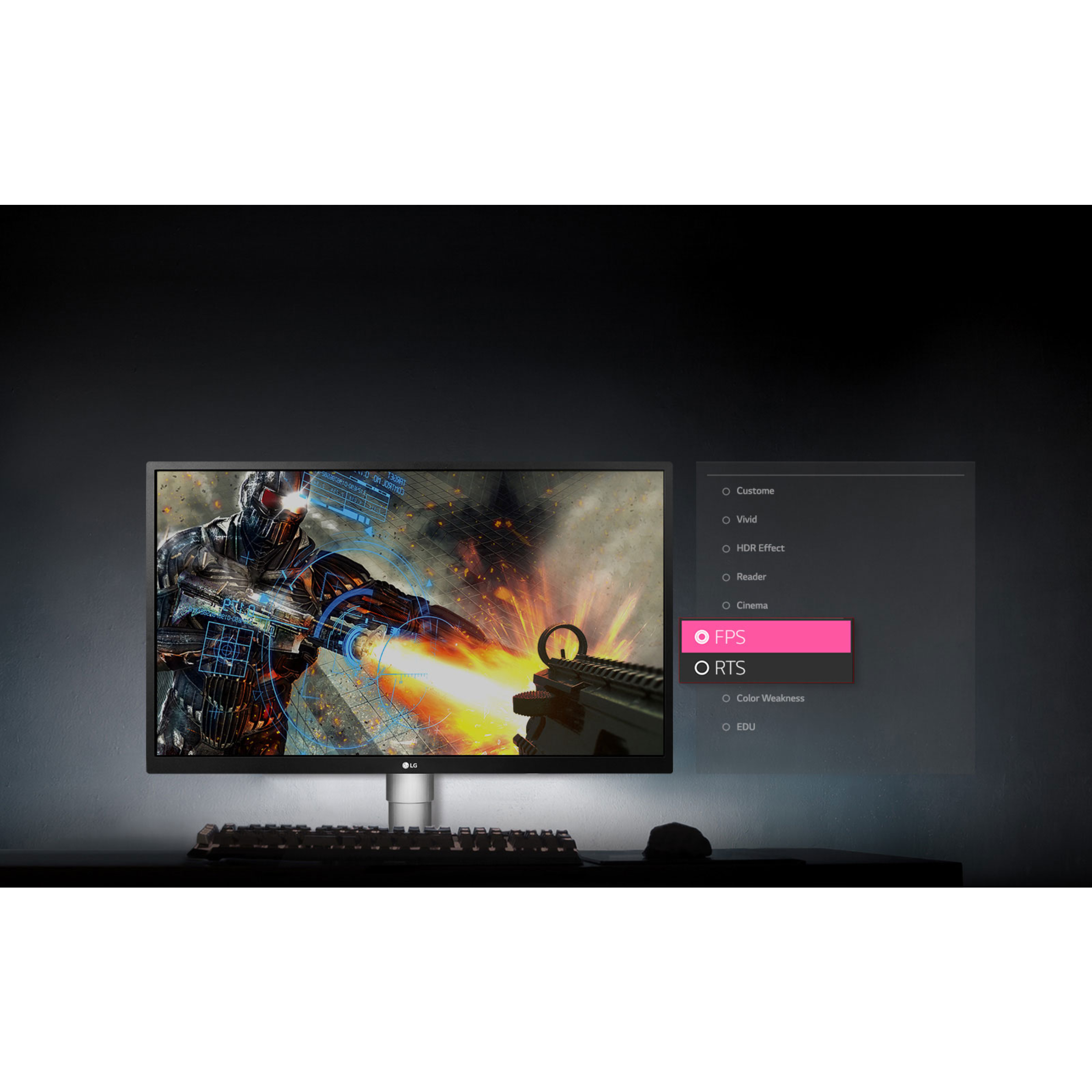 مانیتور ال جی مدل 27UP550N-W سایز 27 اینچ