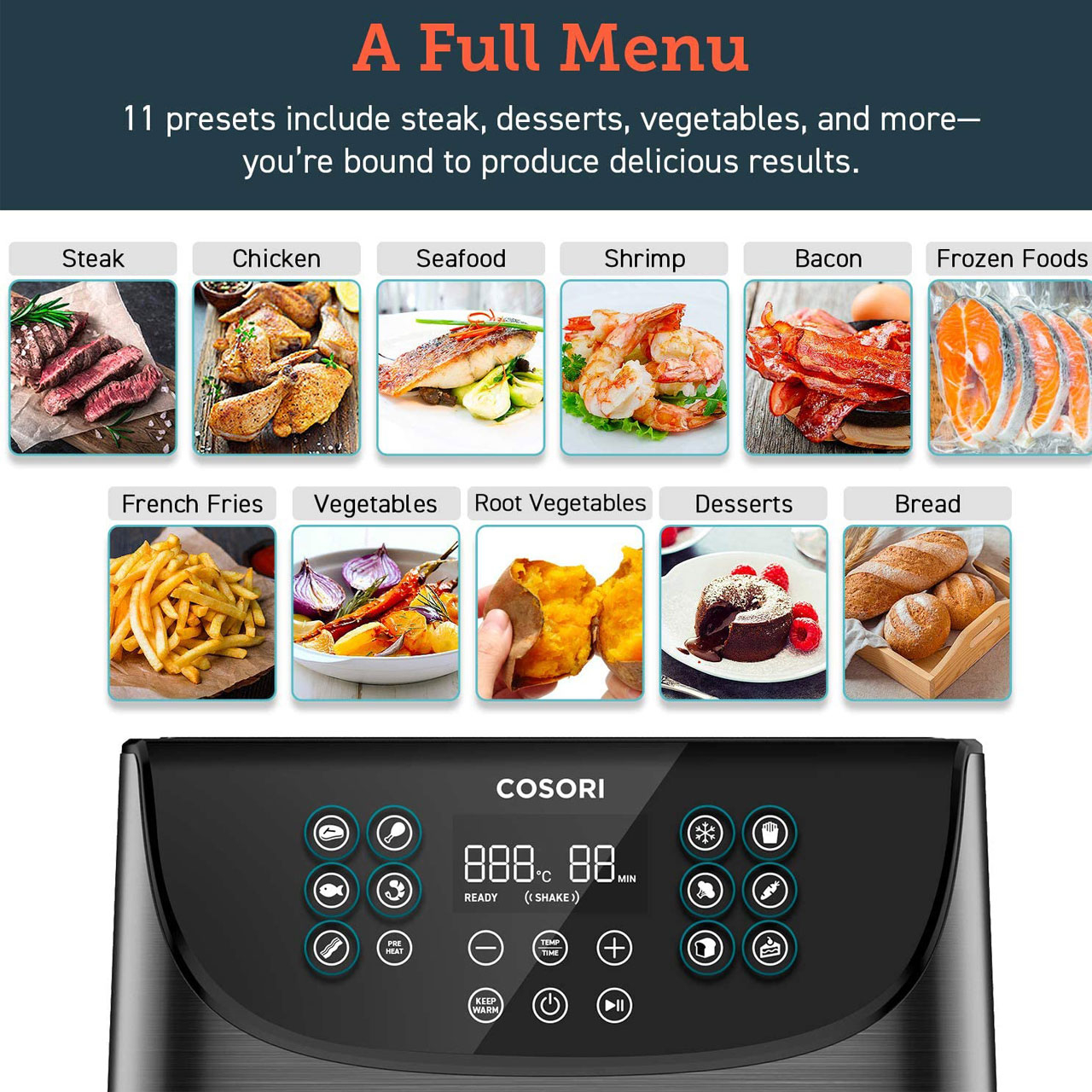 سرخ کن بدون روغن کوزوری مدل CP137-AF