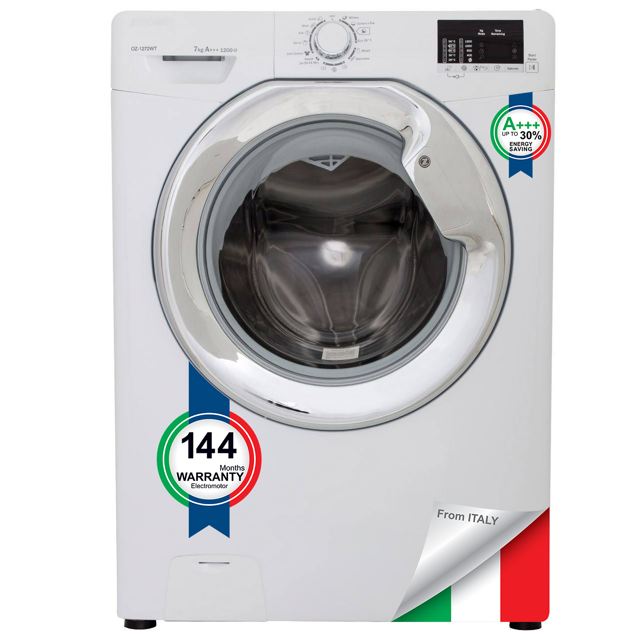 ماشین لباسشویی زیرووات مدل OZ-1282 ظرفیت 8 کیلوگرم