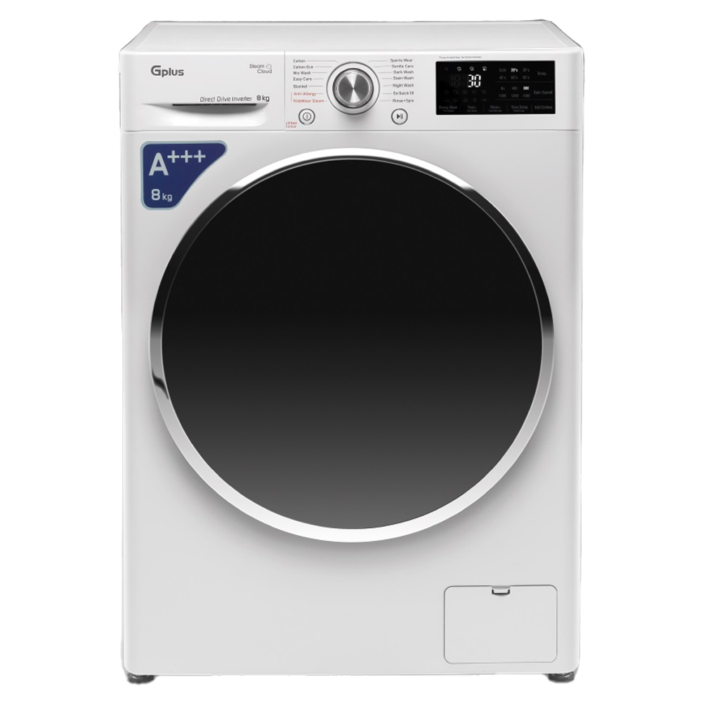 ماشین لباسشویی 8 کیلوگرم اتوماتیک جی پلاس مدل GWM-R87S.MG
