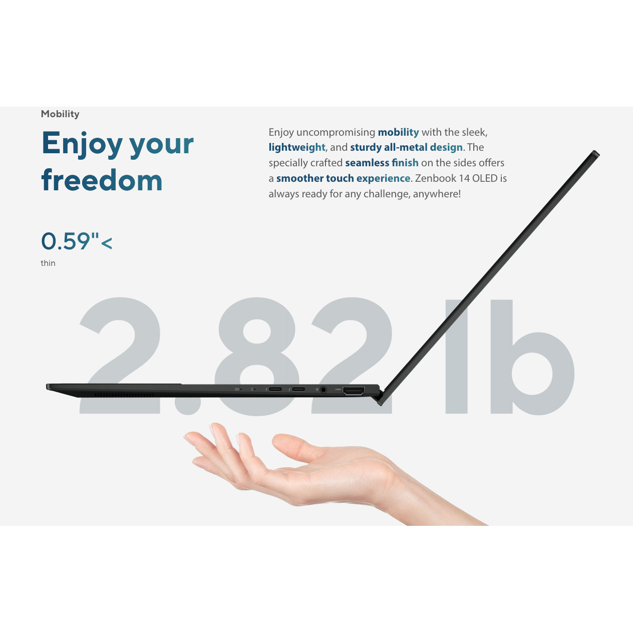 لپ تاپ 14 اینچی ایسوس مدل ZenBook 14 OLED Q415MA-U5512-Core Ultra 5 125H-8GB LPDDR5-512GB SSD-Touch