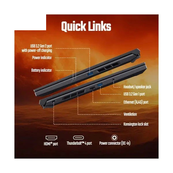 لپ تاپ 16 اینچی ایسر مدل Nitro V16 ANV16-71-760Q-i7 14650HX-16GB DDR5-512GB SSD-RTX4050-FHD 165Hz به همراه کیف