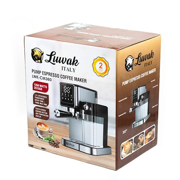 اسپرسو ساز 1000 میلیلیتر لواک مدل LWK-CM 360