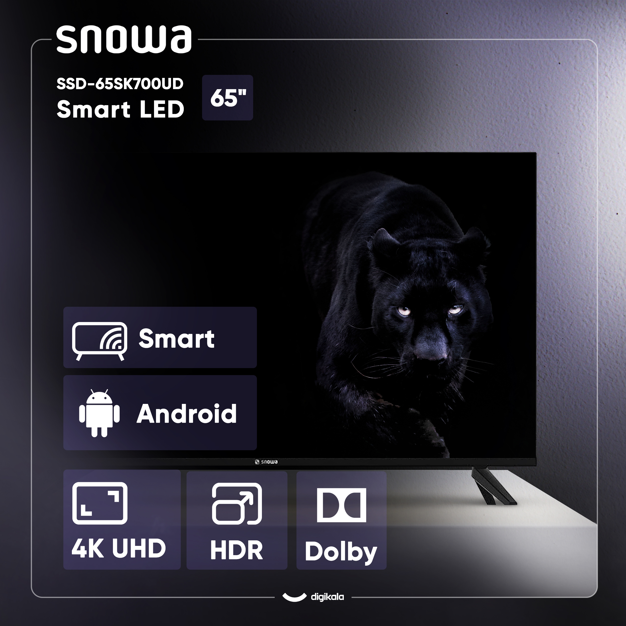 تلویزیون ال ای دی هوشمند اسنوا مدل SSD-65SK700UD سایز 65 اینچ