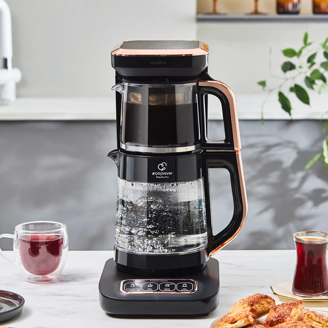 چای ساز روی هم کاراجا مدل  Robotea Pro4in1