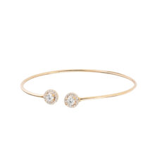 بنگل طلا 18 عیار زنانه گالری شید مجد مدل تخمه