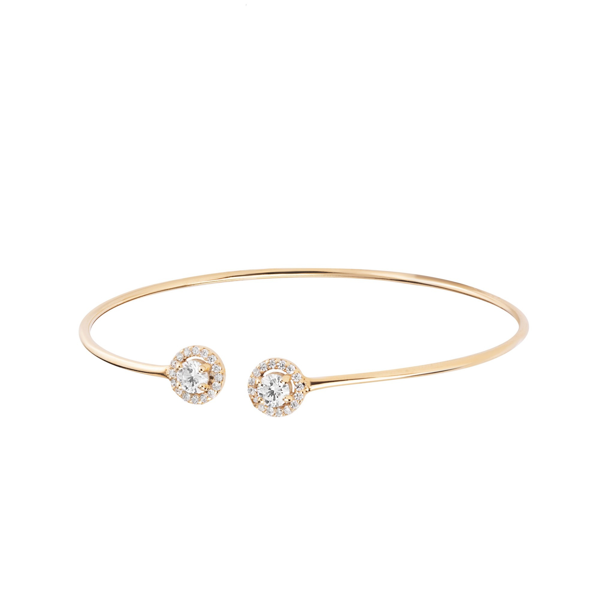 بنگل طلا 18 عیار زنانه گالری شید مجد مدل تخمه