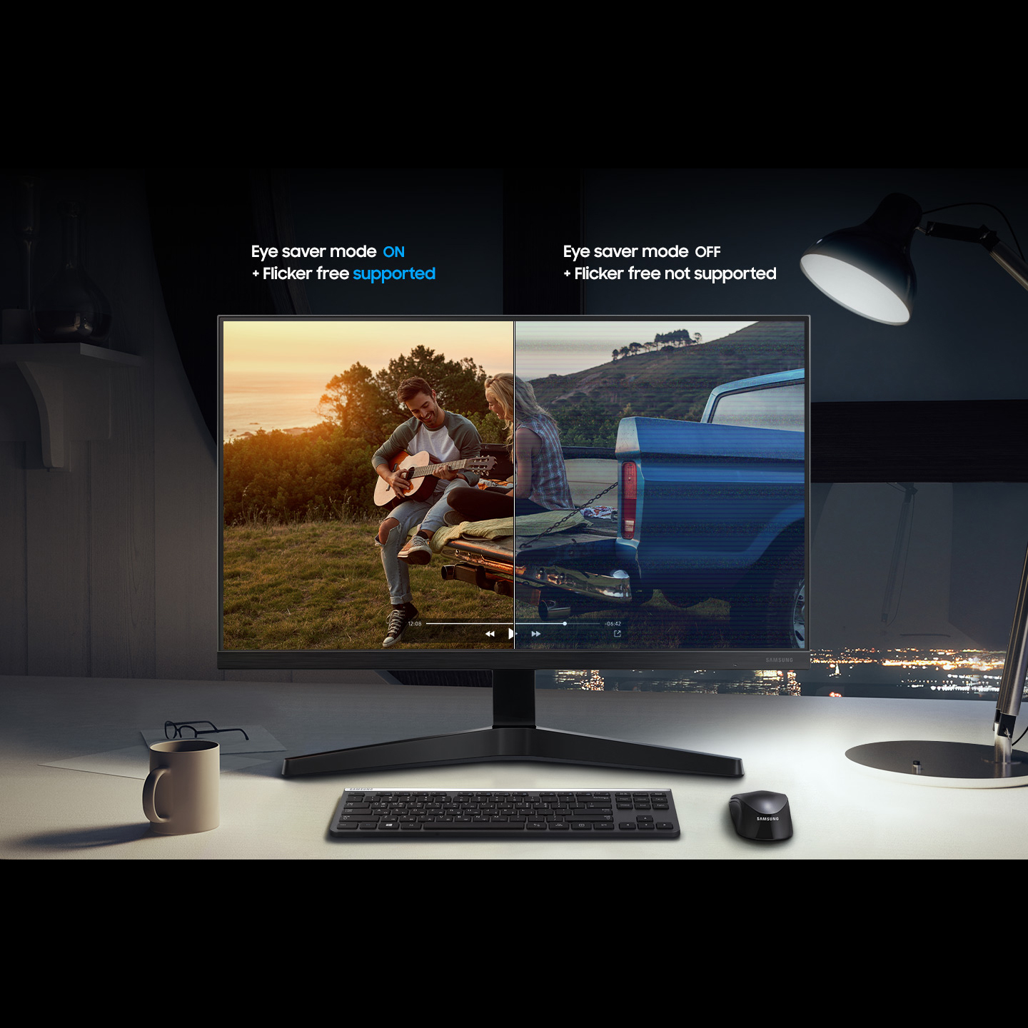 مانیتور سامسونگ مدل LF24T350FH سایز 24 اینچ