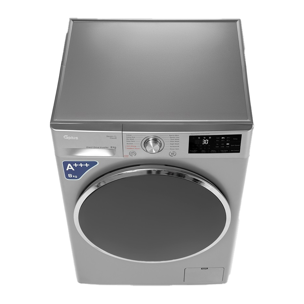 ماشین لباسشویی اتوماتیک جی پلاس مدل GWM-P88S ظرفیت 8 کیلوگرم