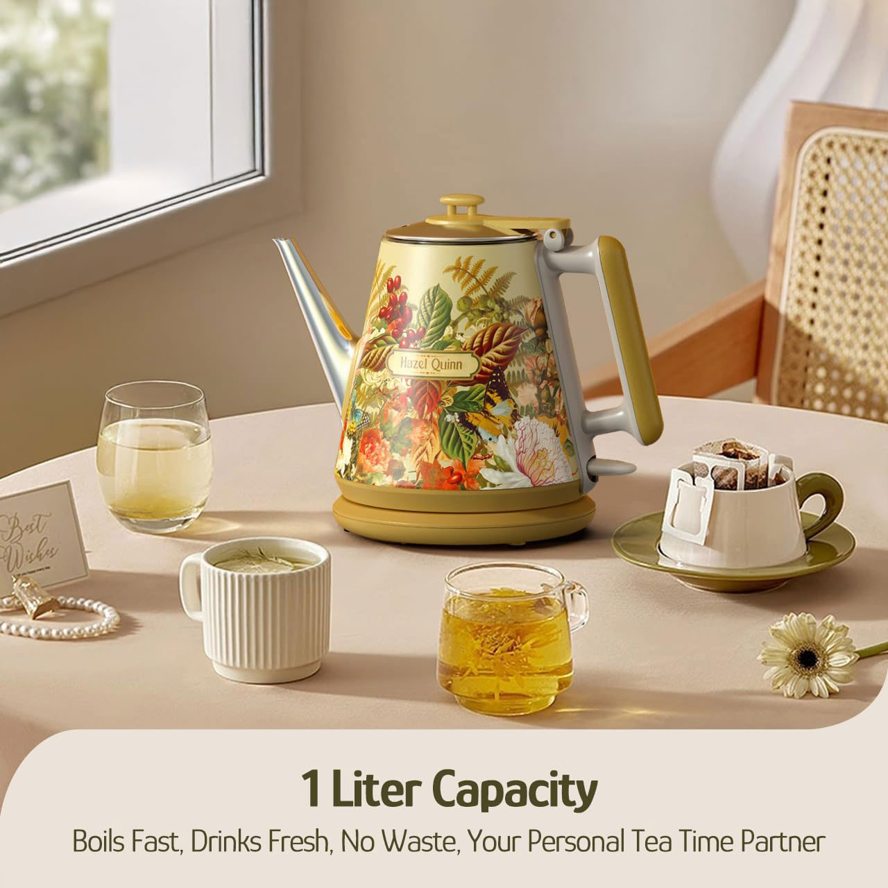 کتری برقی هازل کویین مدل XSH005 گنجایش 1 لیتر