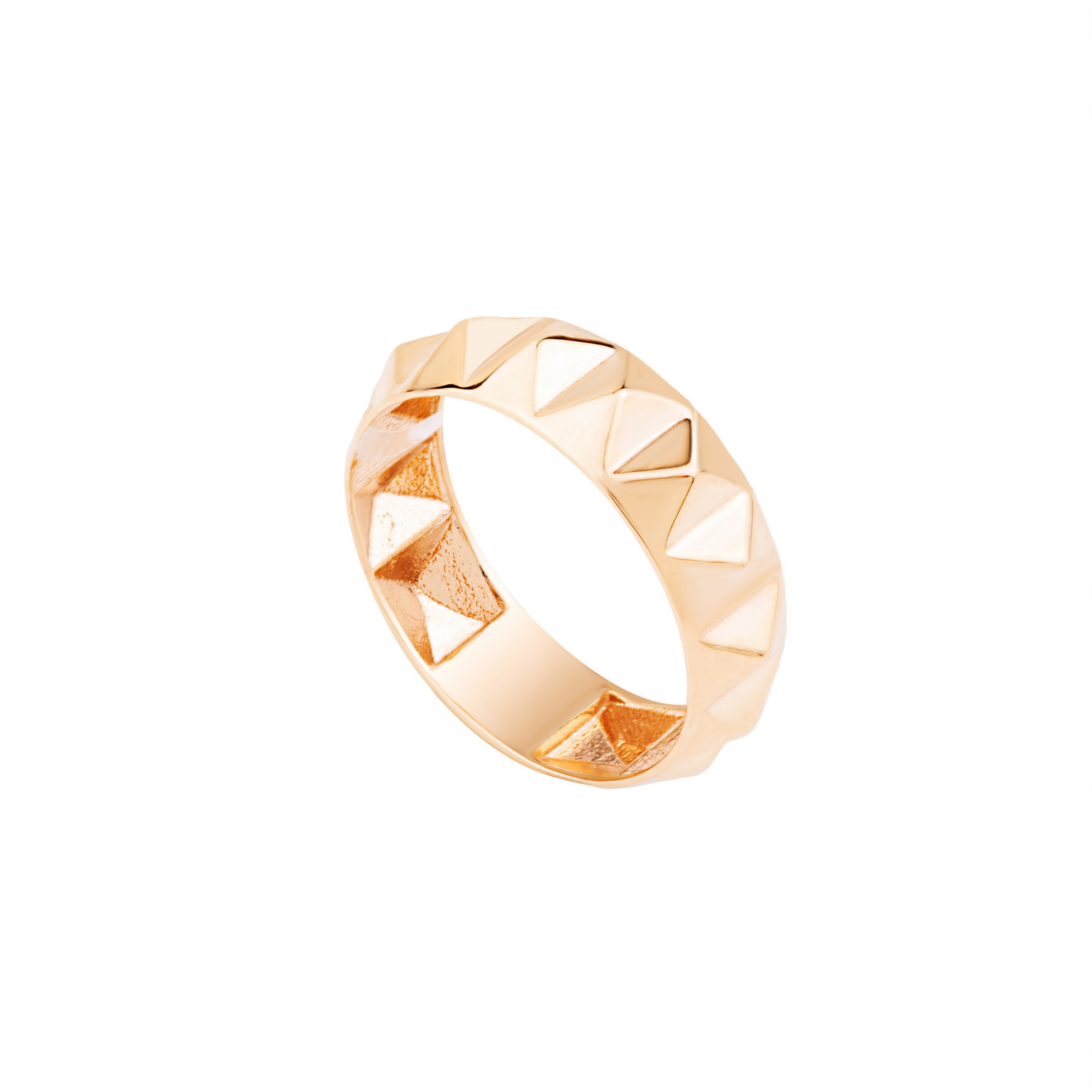 انگشتر طلا 18 عیار زنانه گالری شیدا مجد مدل هرمی