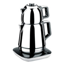 چای ساز کرکماز مدل Demix  کد 354 به همراه ست 3 عددی اردورخوری