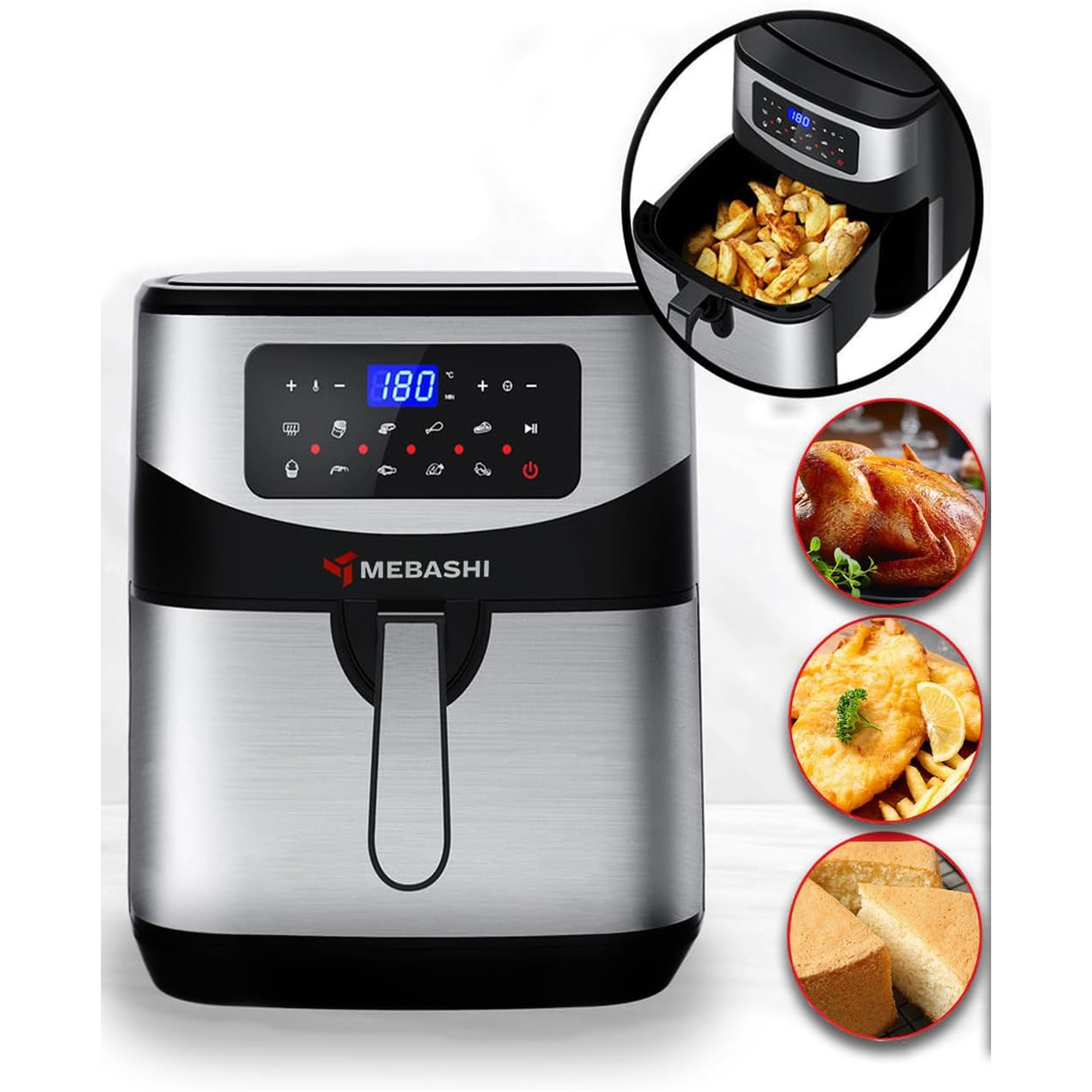 سرخ کن بدون روغن مباشی مدل ME-AF957