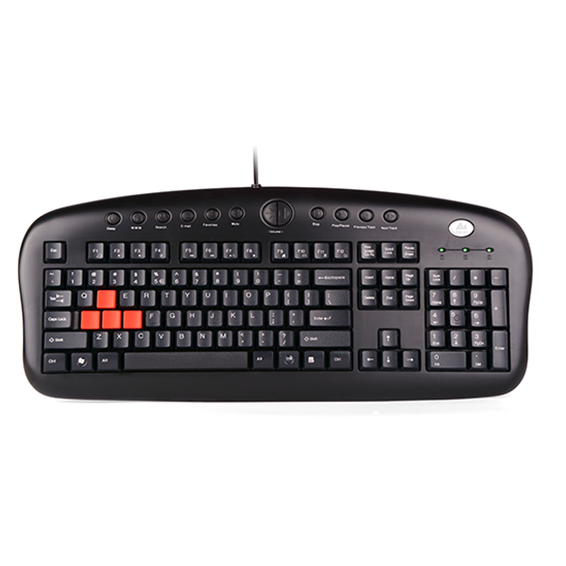 كيبورد و ماوس مخصوص بازي ای فورتک مدل KX_2810