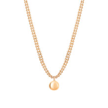 گردنبند طلا 18 عیار زنانه با زنجیر ساچمه‌ای گالری شیدا مجد مدل گوپینا