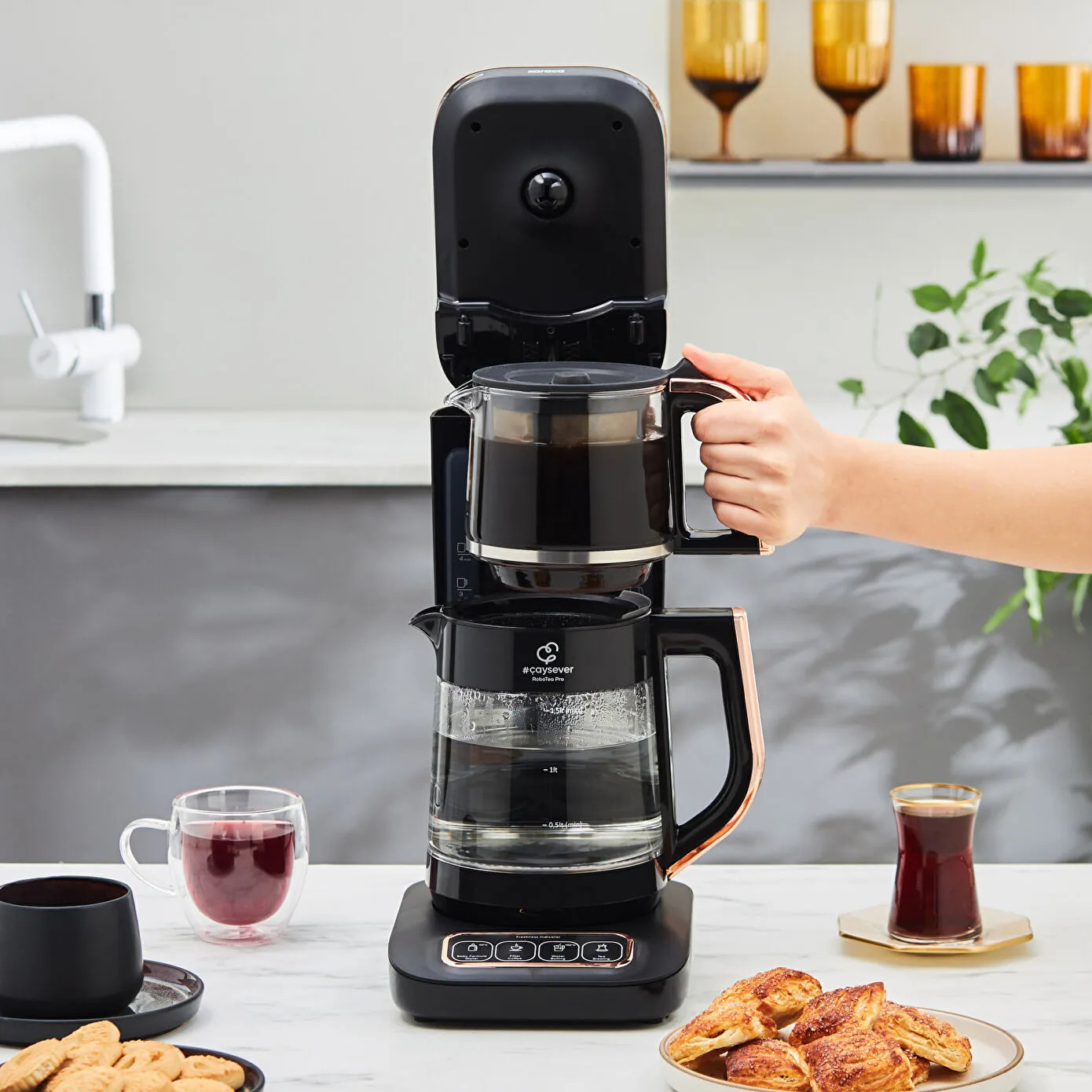 چای ساز روی هم کاراجا مدل  Robotea Pro4in1