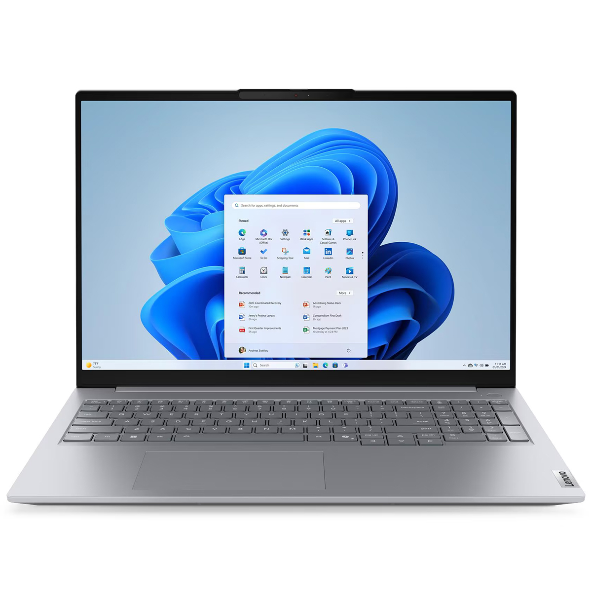 لپ تاپ 16 اینچی لنوو مدل ThinkBook 16 G8 IAL-Core Ultra 7 255H-16GB DDR5 5600MHz-512GB SSD-IPS 60Hz-Backlit-Fingerprint لپ تاپ 16 اینچی لنوو مدل ThinkBook 16 G8 IAL-Core Ultra 7 255H-16GB DDR5 5600MHz-512GB SSD-IPS 60Hz-Backlit-Fingerprint