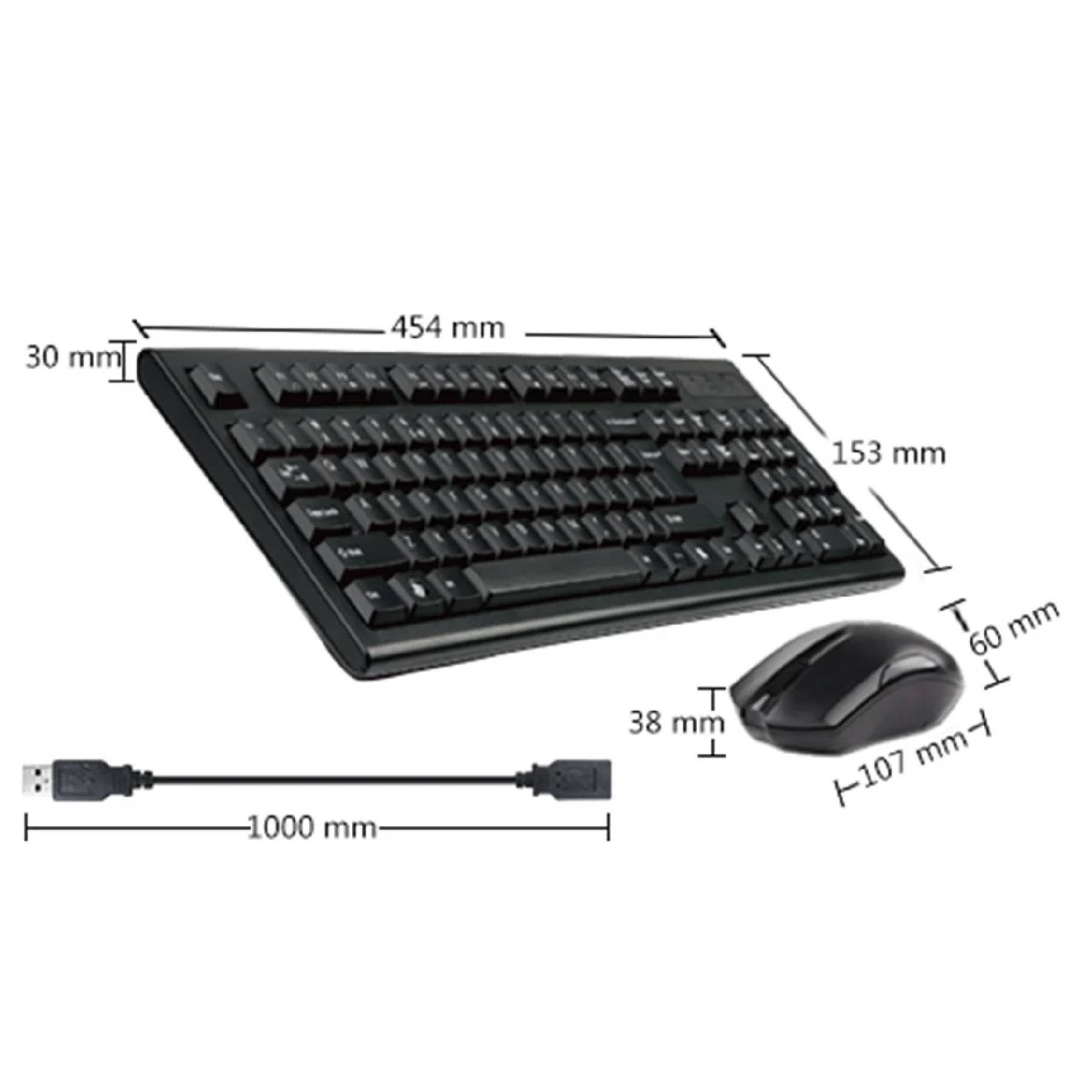 کیبورد و ماوس ای فورتک مدل 3000N