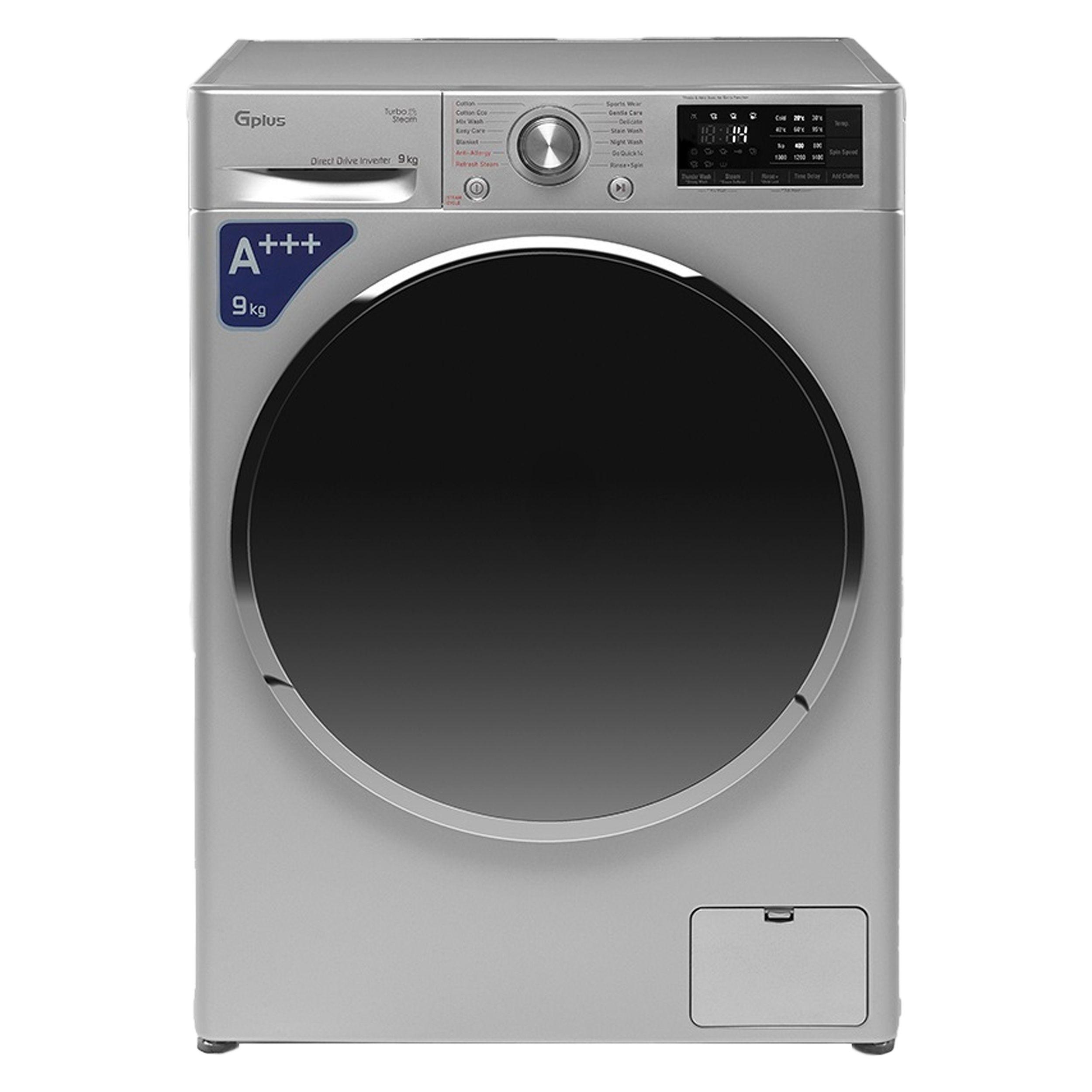 ماشین لباسشویی اتوماتیک جی پلاس مدل GWM-M990S ظرفیت 9 کیلوگرم