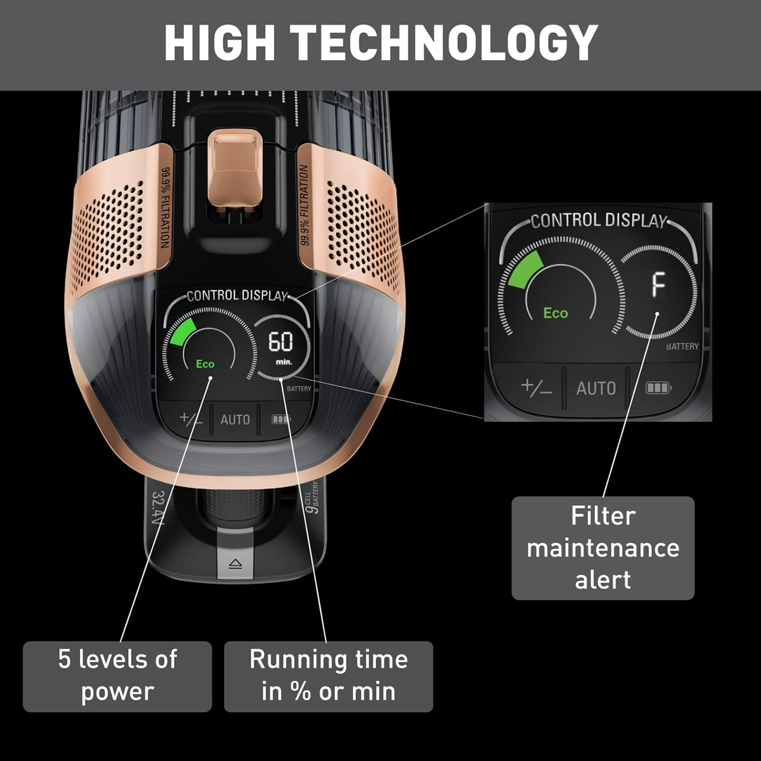 جاروبرقی 230 وات تفال مدل TY99F1HO