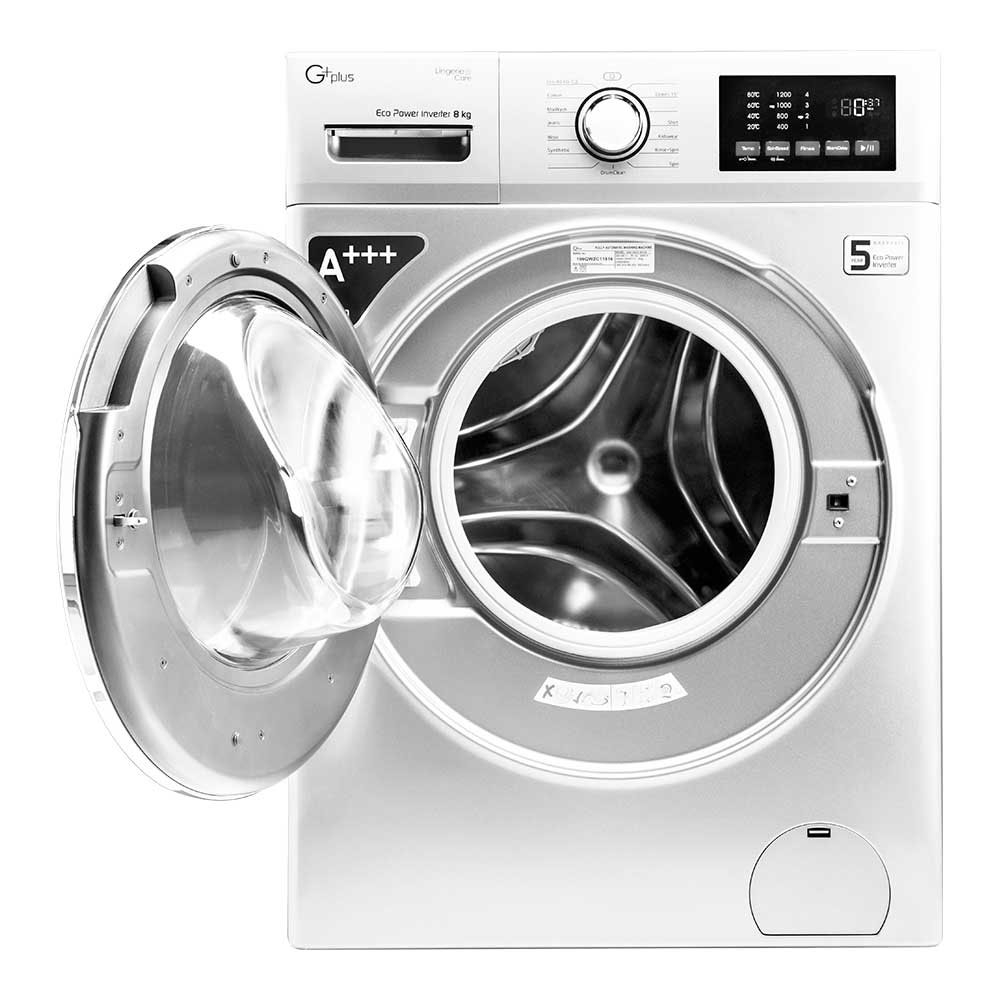 ماشین لباسشویی جی پلاس مدل GWM-K8220W ظرفیت 8 کیلوگرم