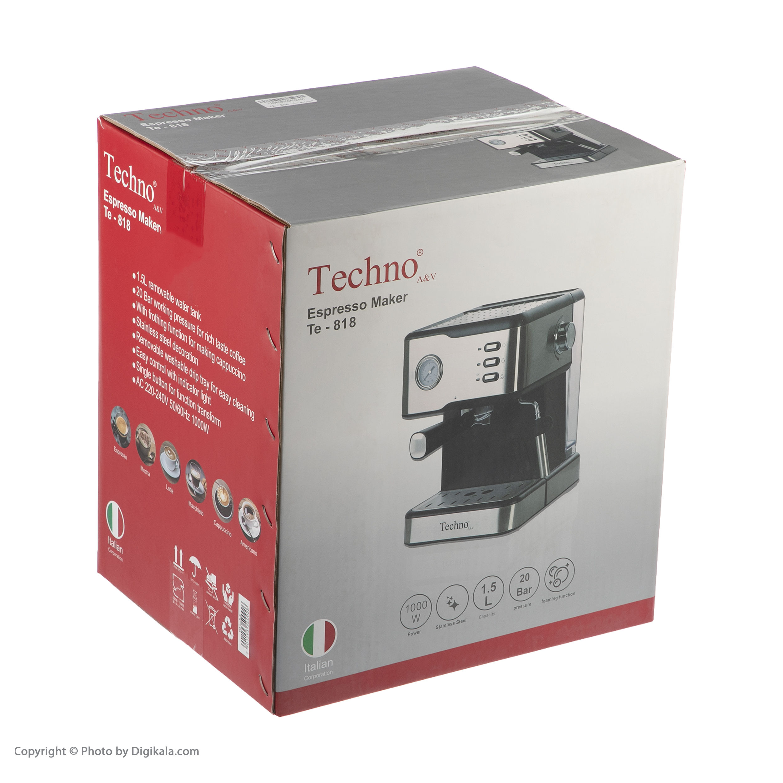 اسپرسو ساز تکنو مدل TE-818