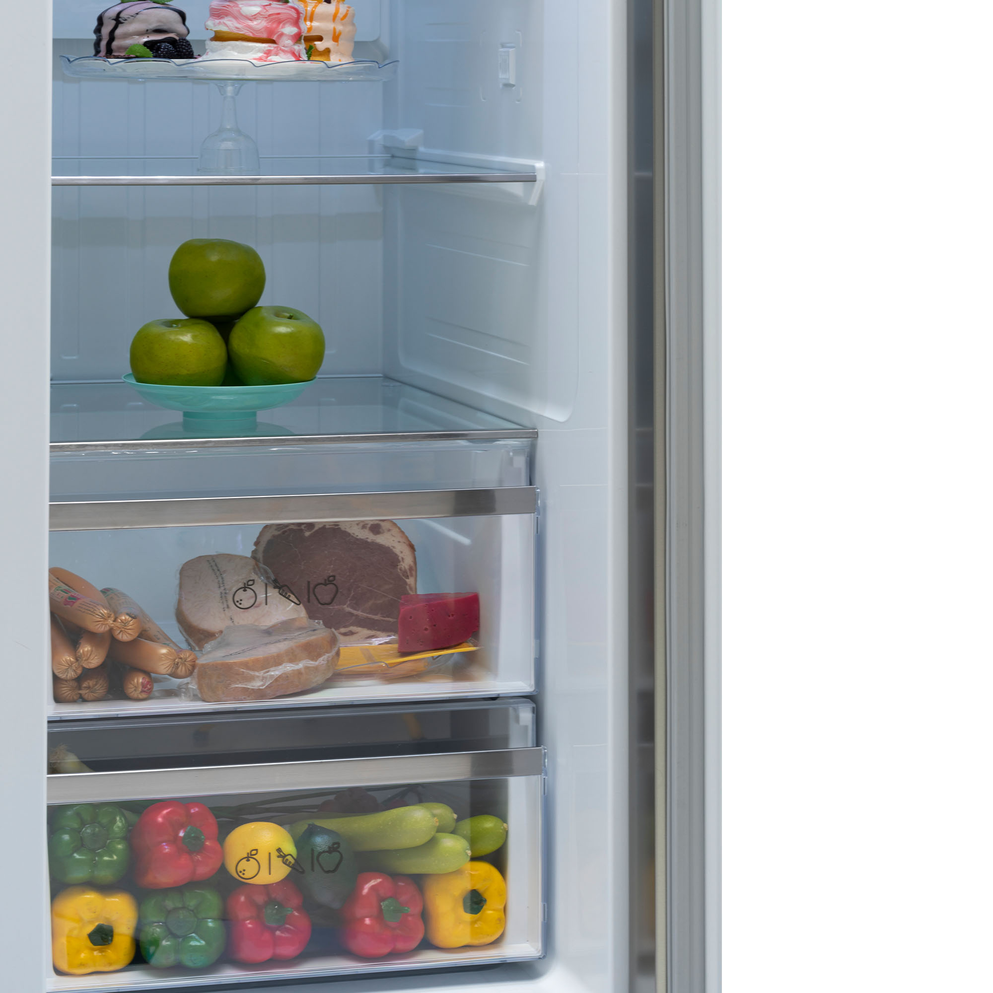 یخچال و فریزر 32 فوت ساید بای ساید اسنوا مدل SN8-2034SS