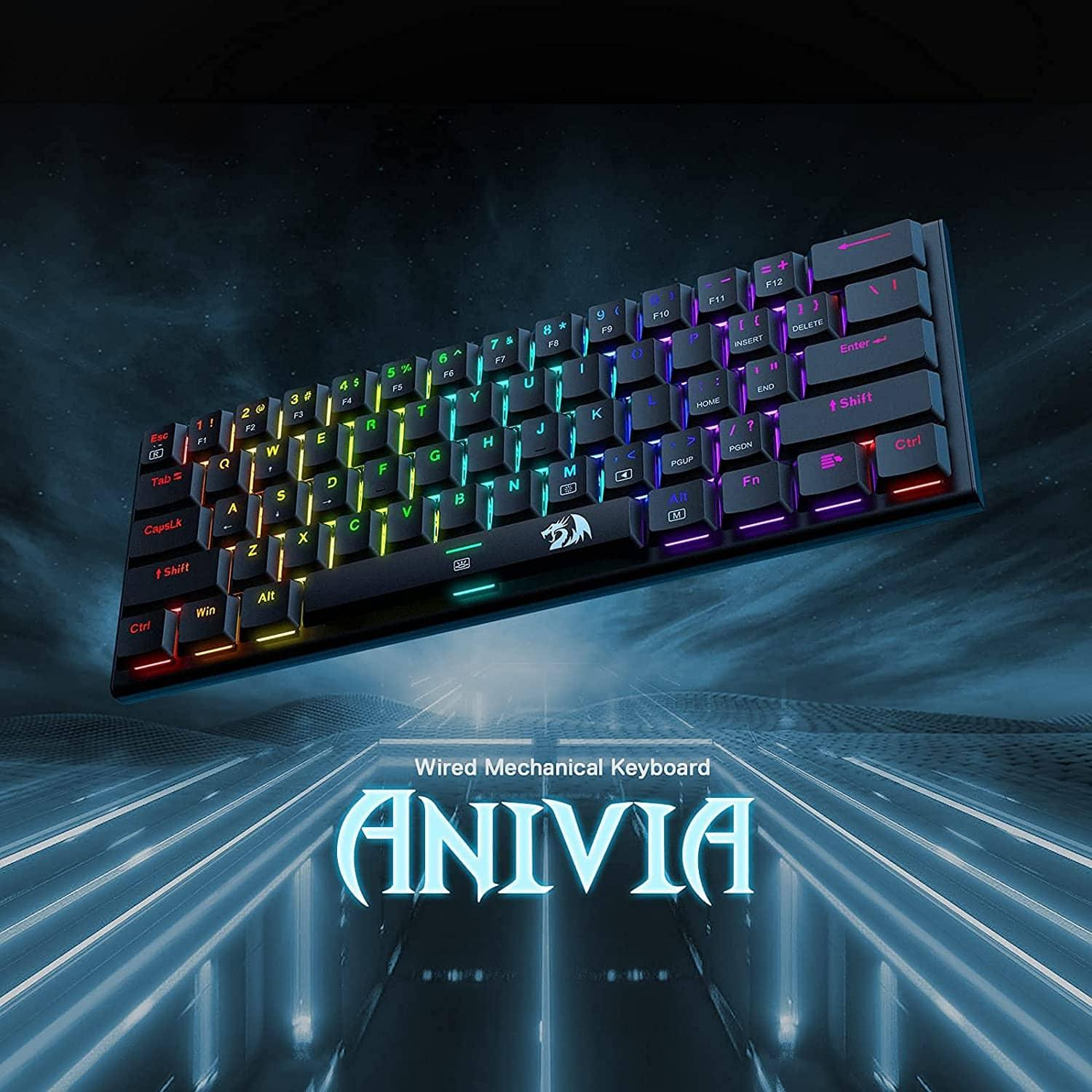 کیبورد مخصوص بازی ردراگون مدل K614 ANIVIA RGB