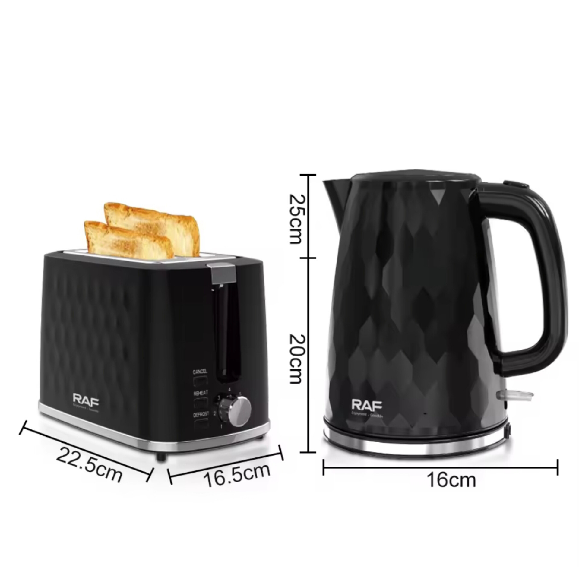 کتری برقی و توستر نان راف مدل R.19000