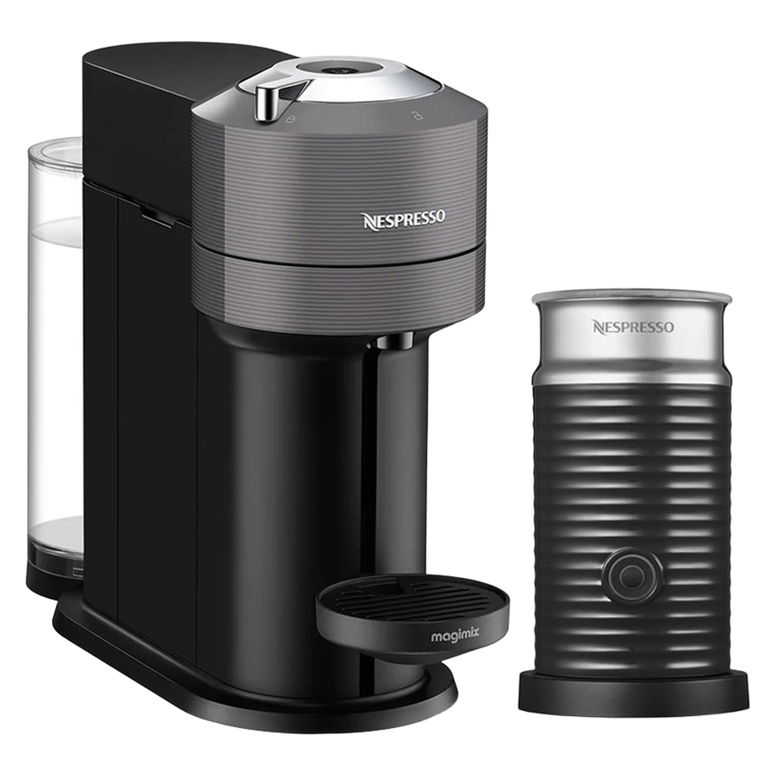 اسپرسو ساز ۱۱۰۰ میلی‌لیتر نسپرسو مدل Vertuo Next به همراه کف شیرساز نسپرسو