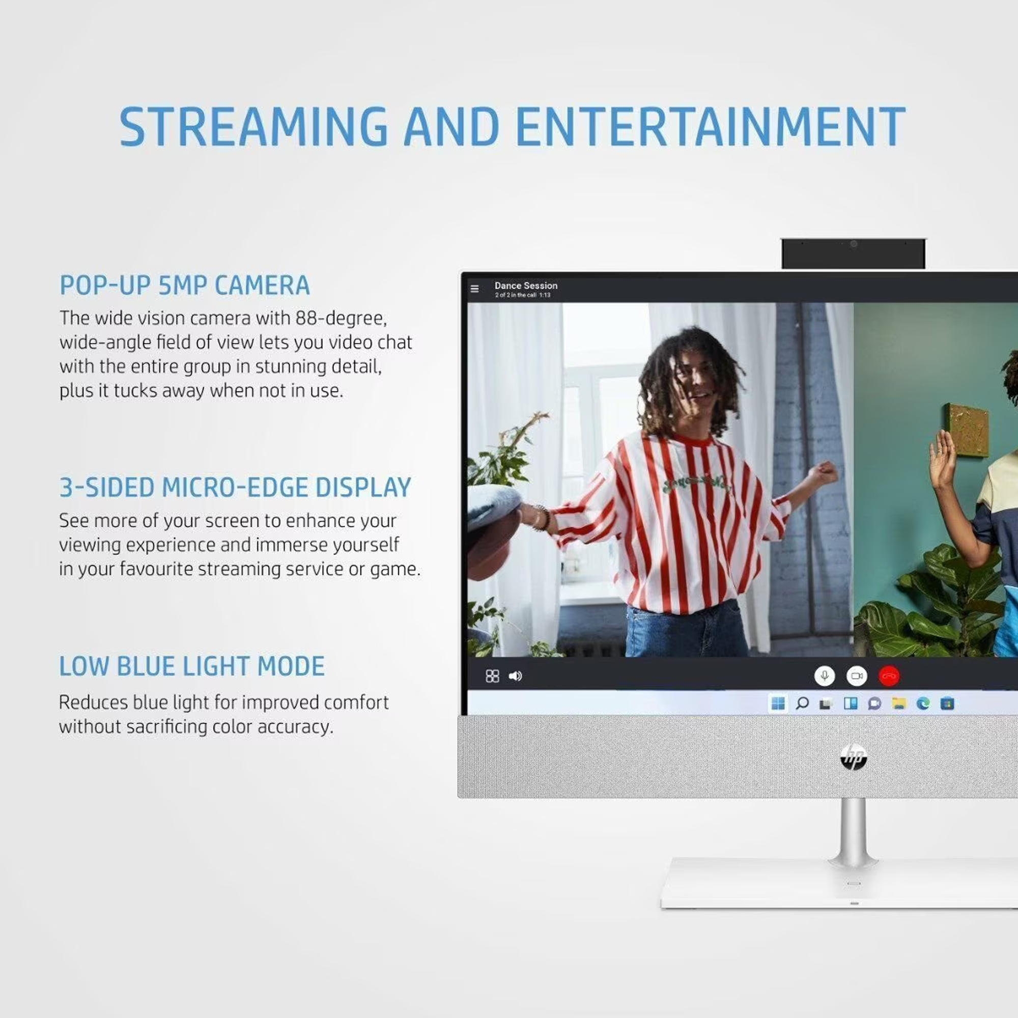 کامپیوتر همه کاره 23.8 اینچ اچ‌ پی مدل Pavilion 24 CA2187nh-i5 13400T 16GB 1SSD RTX3050