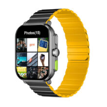 ساعت هوشمند 46 میلی‌متری گلوریمی مدل GS2 Pro دارای قابلیت های صفحه نمایش رنگی، صفحه نمایش لمسی، کنترل سطح اکسیژن خون، قابلیت مکالمه با بند سیلیکون