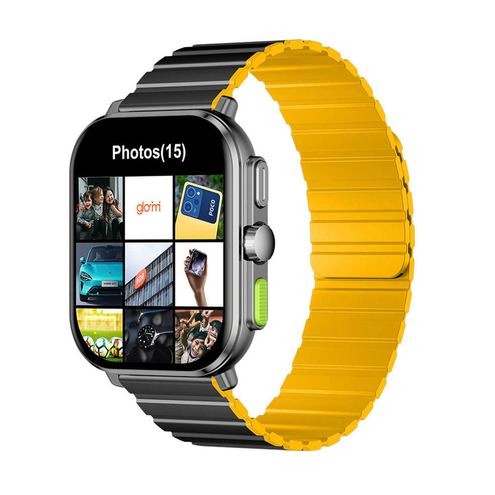 ساعت هوشمند 46 میلی‌متری گلوریمی مدل GS2 Pro دارای قابلیت های صفحه نمایش رنگی، صفحه نمایش لمسی، کنترل سطح اکسیژن خون، قابلیت مکالمه با بند سیلیکون