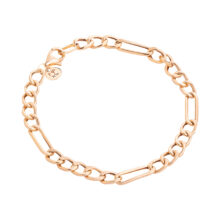 دستبند زنجیری طلا 18 عیار زنانه گالری شیدا مجد مدل فیگارو