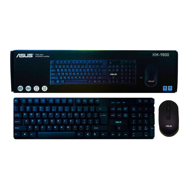 کیبورد و ماوس بی سیم ایسوس مدل KM-9800