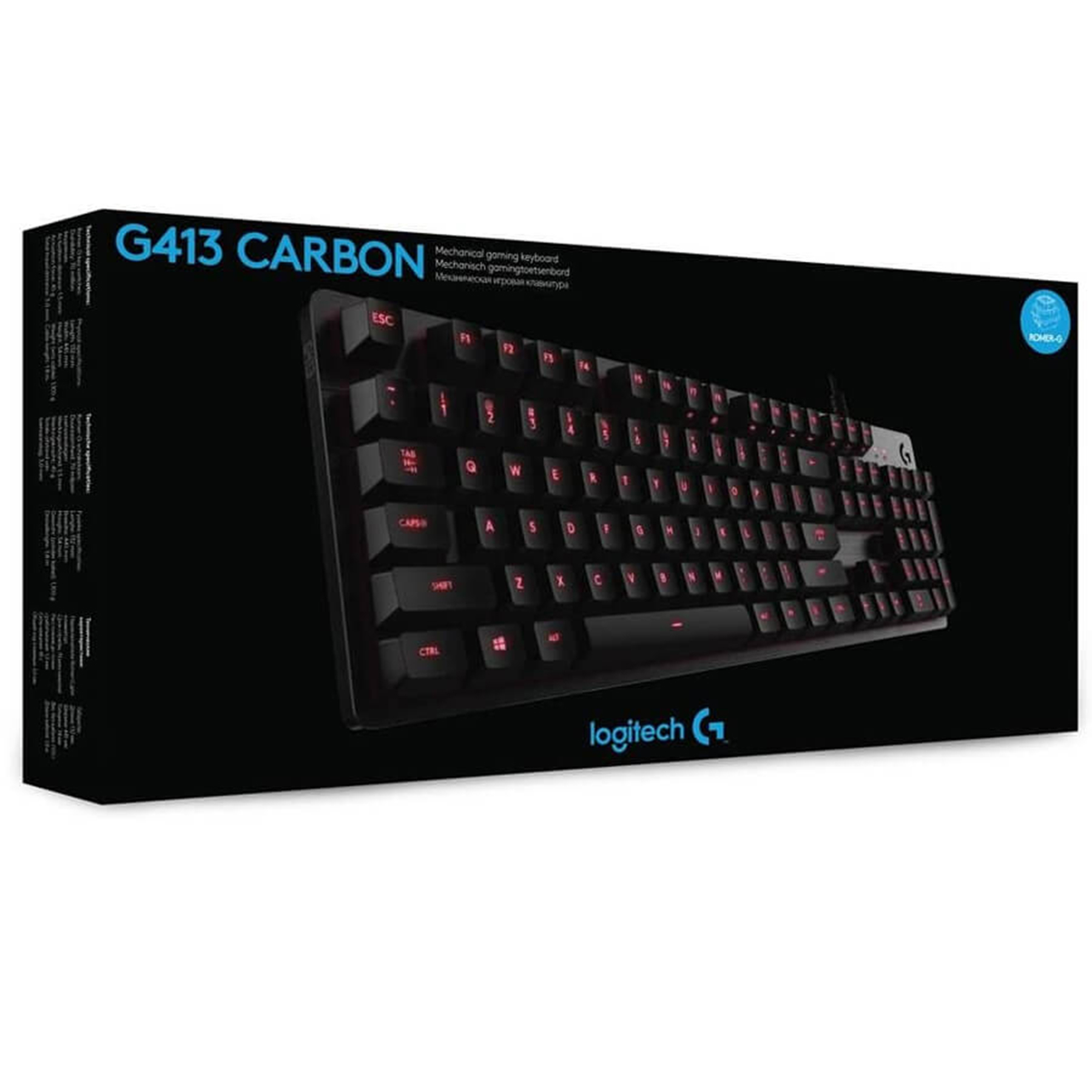 کیبورد مکانیکی مخصوص بازی لاجیتک مدل G413 Carbon