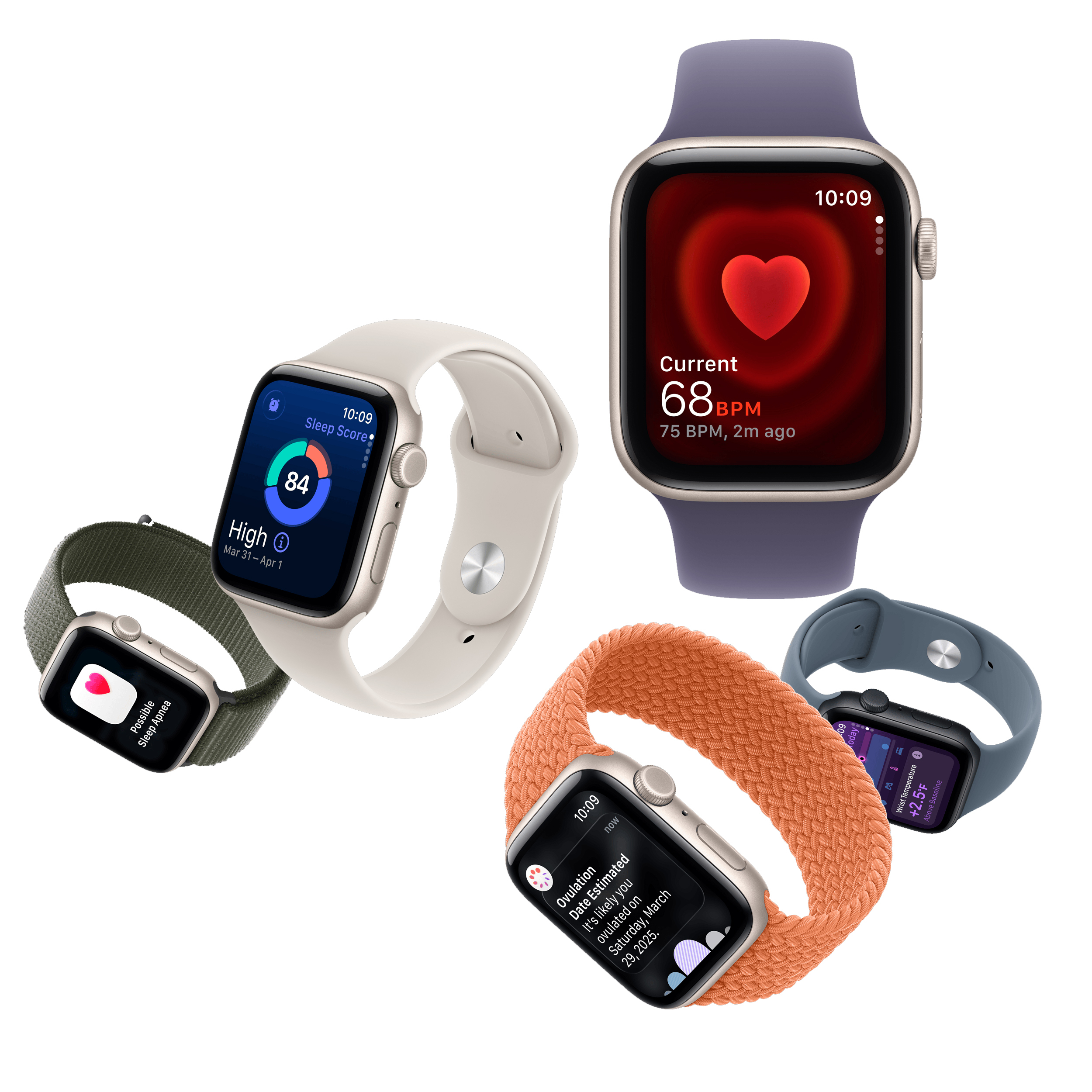 ساعت هوشمند 44 میلی متری اپل مدل SE 3 Aluminum Case با بند سیلیکونی