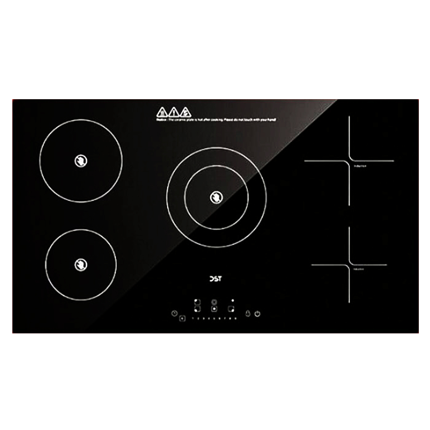 اجاق برقی پنج شعله دی اس تی مدل هیبریدی القایی المنتی IT5-01